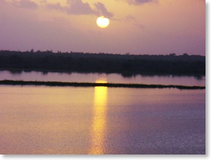 Sunset Belize Crooked Tree